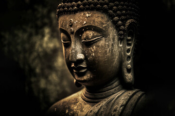 Fototapeta na wymiar Buddha Statue for Buddhism Religion