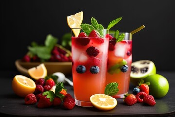 fresh summer fruit cocktail healthy and refreshing drink productive ai