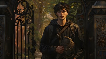 Naklejka premium portrait of a person