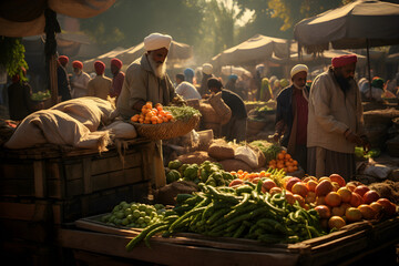 Vegetables in the market