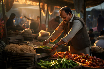 Vegetables in the market