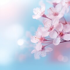 Cherry blossoms in full blooming background