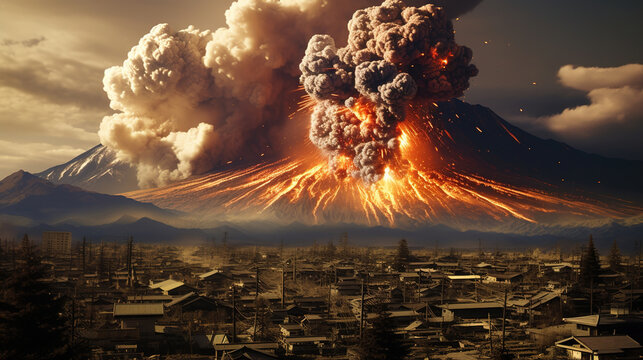 nuclear expolosion in town.Generative Ai