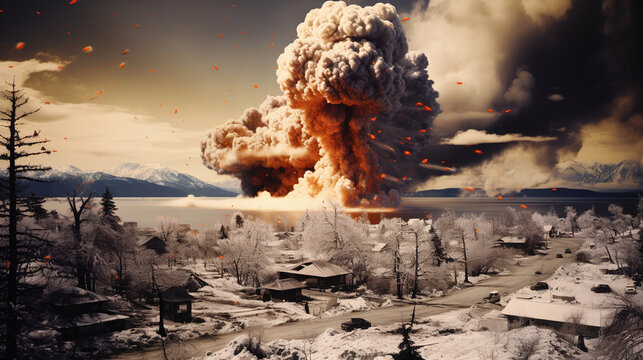 nuclear expolosion in town.Generative Ai