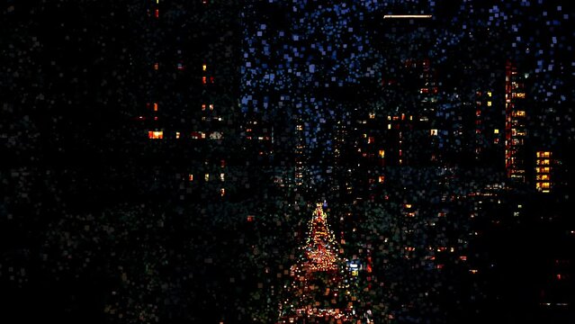 Data Information Network Connecting City Buildings Technology