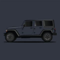 blue off vehicle illustration