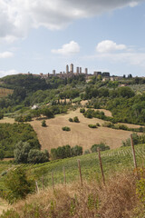 Fototapeta na wymiar San Gimignano Landscape, Tuscany, Italy