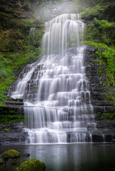 Fototapeta premium Misty Evins Mill Waterfall in Tennessee