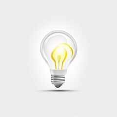 lamp creative icon white background