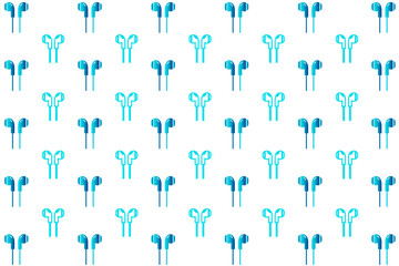 Abstract Creative Earphone Pattern Background