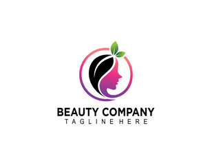 women face combine flower and branch logo for beauty salon, spa, cosmetic, and skin care. elegant logo design and business card.
