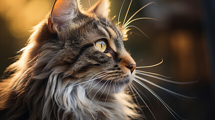 portrait of a cat.Generative Ai