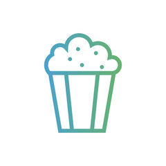 popcorn gradient icon