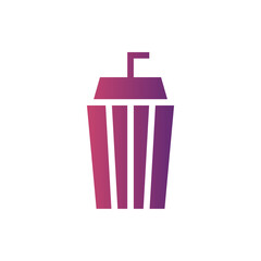 soda flat gradient icon