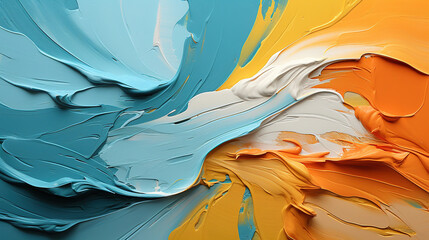 Acrylic colors background.Generative Ai