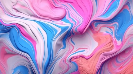 Colorful marble background with liquid abstract pattern. Generative AI
