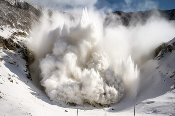 Avalanche from distance