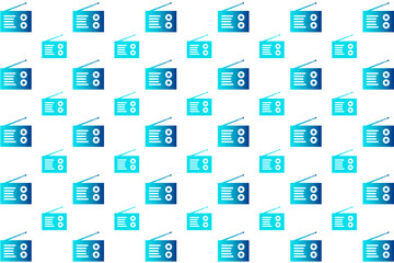 Abstract Radio Pattern Background