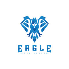 Eagle logo vector illustration design. creative design template