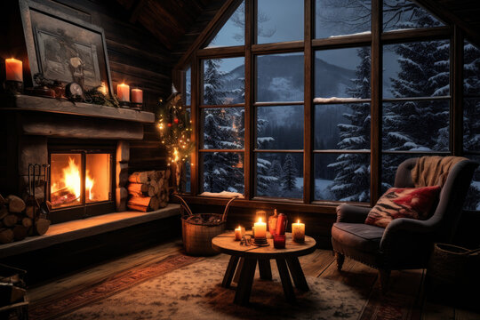 Cozy Winter Cabin - Powered by Adobe