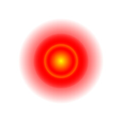 Pain red circle icon or logo for painkiller medicine or vector paint circle pill package design