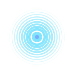 Circles with a common centre. Concentric circles. Vector. Illustration