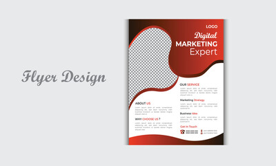 Corporate business flyer template design, business proposal, Corporate Business Flyer poster template,   Multipurpose Flyer Layout,