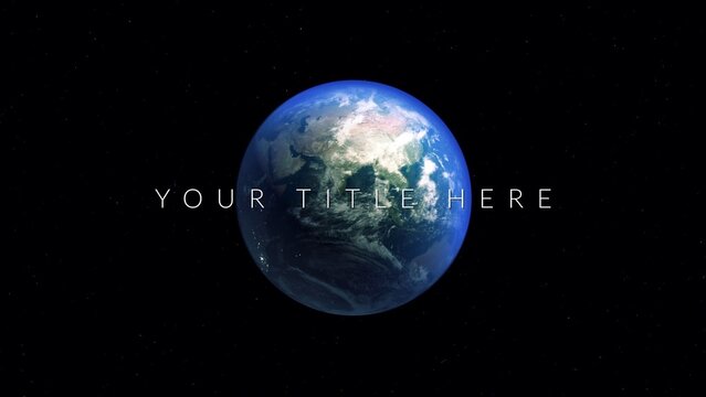 Clean Earth From Space Title Intro