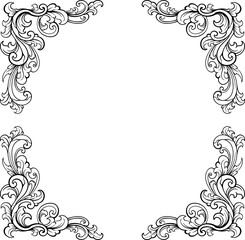Luxury Frame Ornament Wedding Decoration