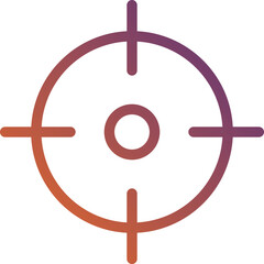 Fototapeta premium Target Basic Simple Black Icon