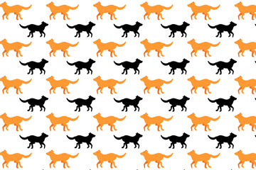 Flat Running Dog Pattern Background