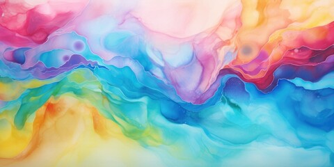 Colorful watercolor background, generative ai	