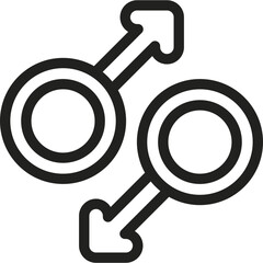 LGBT Line Icon