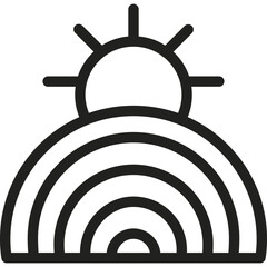 Rainbow Line Icon