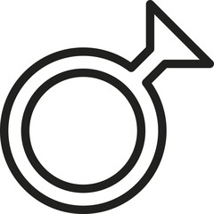 Third gender Line Icon