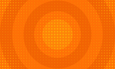 Modern Flat Dotted Orange Background With Circles