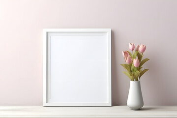 Blank photo frame for mockup
