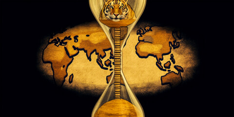 Explore the hidden depths of the tiger's hourglass. Move around the map with a unique design....