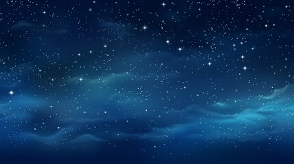 Fototapeta premium Night starry sky, dark blue space background with stars generative ai