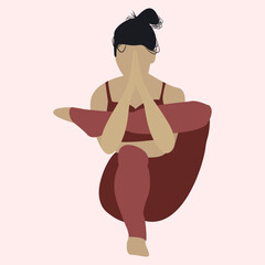 Yoga Postura mujer 
