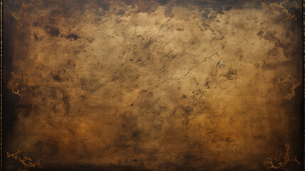 Obraz premium Aged leather cover with embossed gold accents