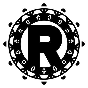 recommend clip art: Letter R Mandala