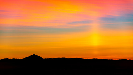 Atardecer silueta Tenerife