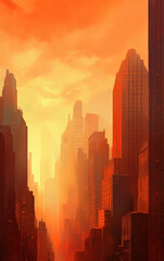 Fototapeta premium Urban landscape