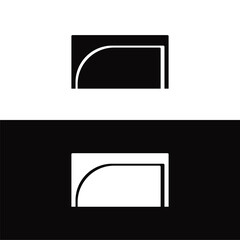 Fototapeta premium Rectangle vector logo template design