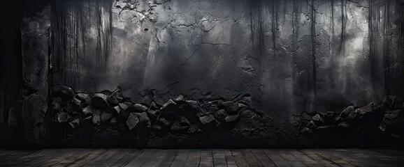 fondo abstracto negro de piedra rugosa, concepto halloween, decoraciones - obrazy, fototapety, plakaty