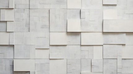 white wall with grey squares on a white background