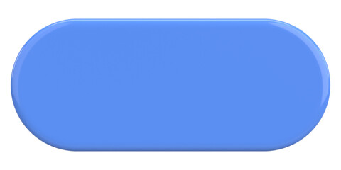 3D button. Empty button. 3D illustration.