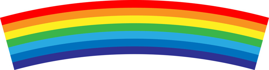 Rainbow vector illustration. Colorful abstract design. Color graphic symbol rain bow.