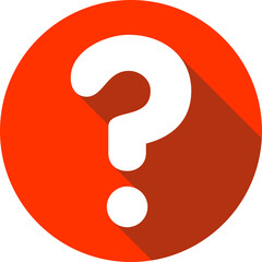 Large question mark. Searching for answer. Vector illustration.